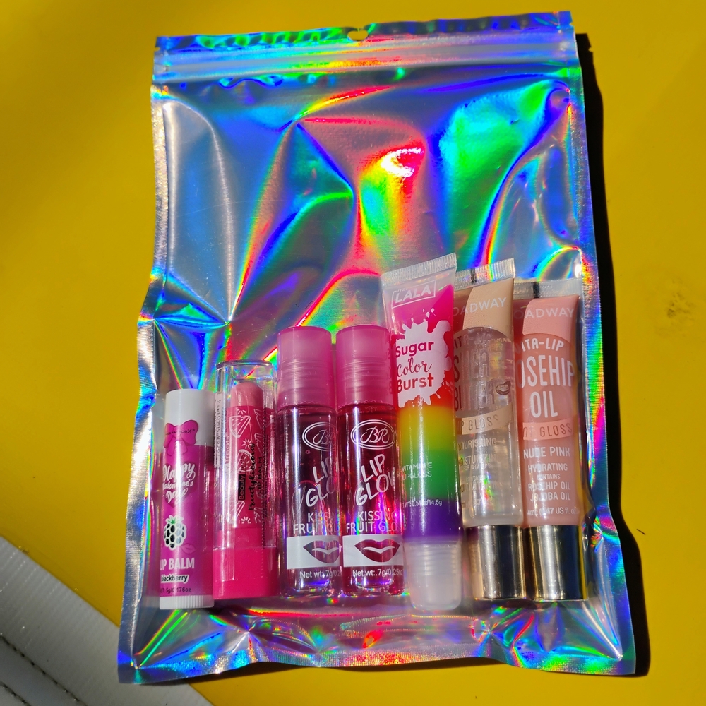 Assorted Lip Gloss Set - Pink and Clear
